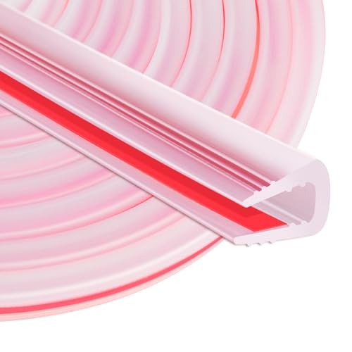 Rubber Edge Trim U Channel, 1/4" Self Adhesive Sheet Metal Edge Guard Protector, EPDM Seal Strip for Car Doors, Steel Plates, Glass, Hatches, Table Corners, Fit 1/4"(6.4mm), 10Ft, Clear - color: Clear, size: 1/4" x 10'L
