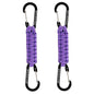BRAVESHINE Paracord Keychain Carabiner Clip, D Ring Lanyard Hanger Stroller Hook for Water Bottle, Key, Backpacks, Men, Women