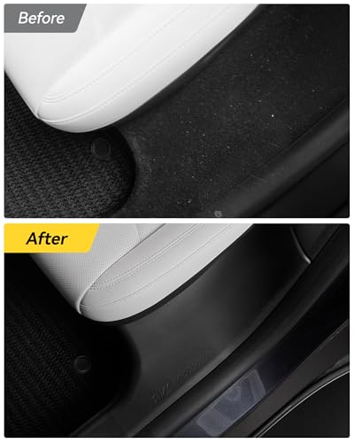 3W Tesla Model Y Juniper 9PCS Door Sill Protector 2025 2026 5 Seat (Not for Premium AWD & Standard) Front, Rear, Rear Bumper, Trunk, Door Entry Guard, Anti-dust Cover, Edge Guards, Model Y Accessories - size: Model Y 2025-2026| 4-Door Sills w/ Bumper