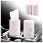 4PCS Cars Tissue Holder,Refillable & Pull-Out Car Tissues Cylinder with 50-Count Per Box,Exquisite Cup Holder Tissues for Cars with Easy Open Lid for Travel and Daily Use