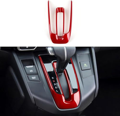 Car Gas Center Gear Shift Panel Decals for Honda CR-V 2017-2022 Accessories CRV ABS Stickers, Red - color: Gas Center Gear Shift, Red