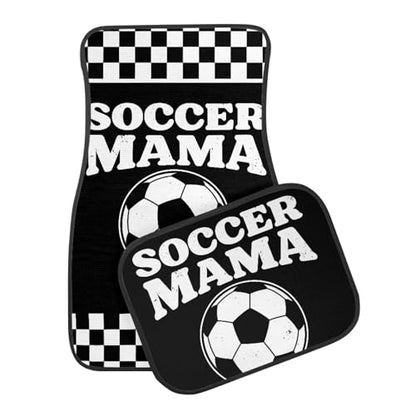 4pcs Auto Floor Mat Car Front & Back Soccer Floor Carpet Non Slip Anti Dirty Foot Pad Rug Automotive Accessories - color: Soccer