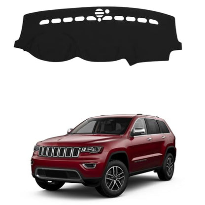 Dashboard Mat Cover for Jeep Grand Cherokee 2011-2021 Nonslip Center Console Sunshield Glare UV Rays Protector Accessories - size: Jeep Grand Cherokee 2011-2021