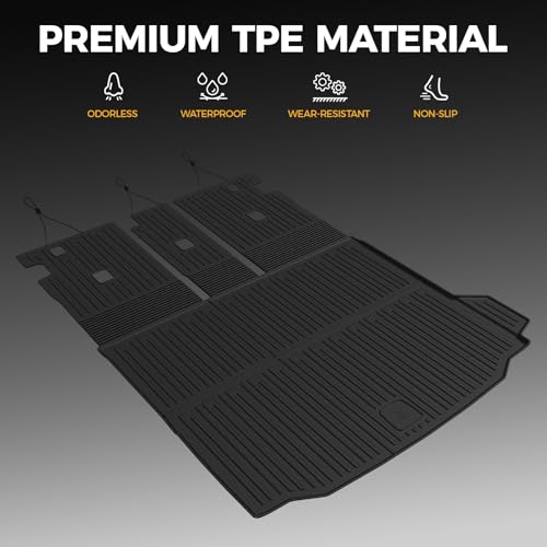 Cargo Mat with Backrest Mats for 2018-2024 BMW X3, All-Weather TPE Cargo Liner Trunk Mat Seat Back Covers for BMW X3 Accessories (Not fit X3 30e)