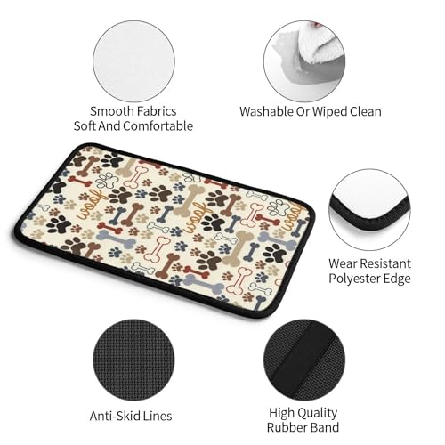Animal Dog Paw Prints Bones Universal Auto Center Console Armrest Soft Pad Protector Cover Fit for Most Vehicle,SUV,Truck Car Accessories - color: Dog Paw Prints Bones