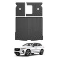 Mixsuper Cargo Liner for Volvo XC60 2018-2024 2025, All Weather Trunk Mat Backrest Mat TPE Back Seat Cover Protector for XC60 Accessories - size: 18-25 |XC60| Cargo & Backrest Mat