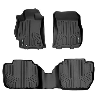 SMARTLINER Custom Fit Floor Mats 2 Row Liner Set for 2010-2014 Subaru Legacy - color: Subaru Legacy 2010 - 2014