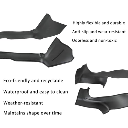 Door Entry Threshold Strip 2nd Row Seat Lower Protector for Tesla Model Y Juniper 2025 2026 Front & Rear 5PCS Door Sill Protective Cover Anti-dust Black