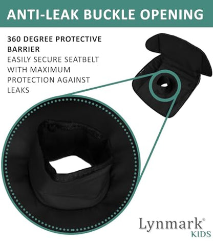 Lynmark® Potty Training Car Seat Protector Cover - Waterproof Soft Piddle Pads for Toddlers and Baby Carseat - Travel-Friendly Universal Washable Liner Mat for Spills, Nappy Leaks, Accidents - Black - color: Black