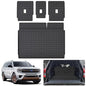 Trunk Mat for 2025 Ford Expedition MAX with Backrest Mat,TPE All Weather Protection Cargo Liner with Velcro Rear Seats Backrest for Expedition MAX Series