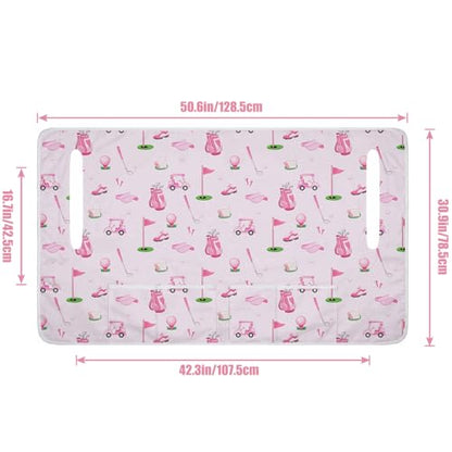 Golf Cart Seat Covers Golf Cart Seat Towel Blanket Group - color: Pink golf club 4 Pockets