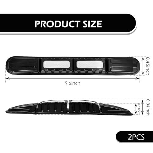 2 PCS Car Bumper Guard Strip, Anti-Collision Foldable Bumper Protector Trim with Strong Reflective Patch, 9.6" x 0.45" Car Door Edge Guards, Universal Car Night Safe Drive Accessories (White)