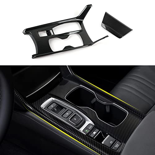 Hybrid Version Gear Shift Panel Decals for 2018 2019 2020 2021 2022 Honda Accord 10th Gen Accessories ABS Carbon Fiber Interior Stickers - color: Gear Shift, Hybrid