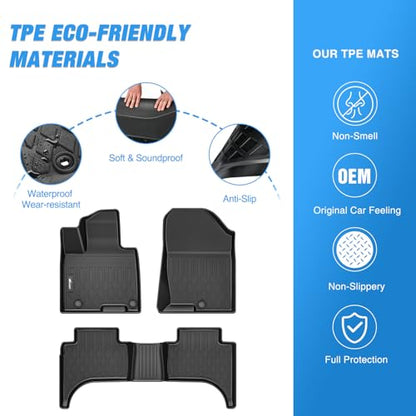 Nilight Floor Mats for Hyundai Santa Cruz 2022 2023 2024 2025 2026 All Weather Custom Fit Heavy Duty Floor Liners - color: 2022-2025 Hyundai Santa Cruz