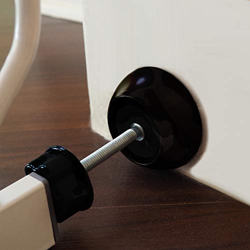 Small Wall Protector 4 Pack - Black - Cup Pads to Guard Your Walls from Pressure Mounted Baby Gates, Pet Gates, Safety Gates, Shower Curtain Rods, and More (4 Pack, Black) - color: Black