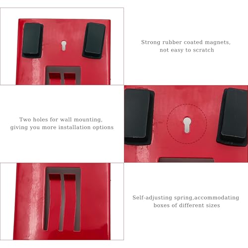 Magnetic Glove Dispenser, 8LBS Capacity Wall Mount Glove Holder Magnetic Tissue Box Holder, Space Saving Design Magnet Paper Tissue Box Organizer for Kitchen Office Shops Garage