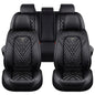 Leather Seat Covers for Gx470 2003-2009, Full Set Seat Cover, Luxury Diamond Quilted Black Automotive Seat Covers, Car Seat Covers & Accessories - size: Gx470 Full Set