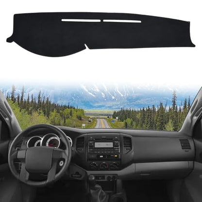 Dashboard Cover Suitable for Toyota Tacoma 2005-2015 Car Dashboard Cover Sun Visor Mat Non-Slip Polyester Dashboard Accessories (Black) - size: 2005-2015 For Toyota Tacoma