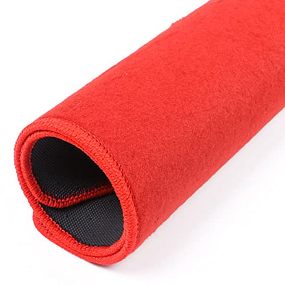 IKON MOTORSPORTS, Floor Mat Compatible with 2006-2011 Honda Civic, Factory Fitment Red Nylon Front & Rear Car Floor Mats Liner Carpets Replacement 3PC