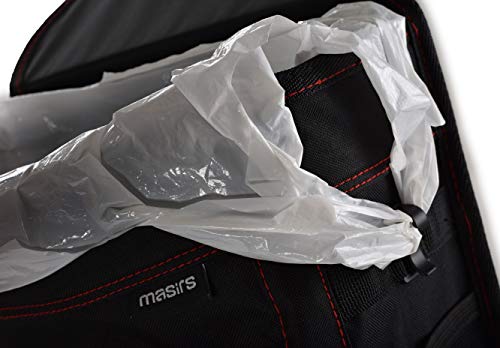 Masirs Vehicle Trash Can - Large Removable Leakproof Garbage Bag, Fasten The Car Waste Basket to Back or Front Seat Headrest. Great Garbage Can for Car, SUV, Truck, Van or Minivan. - style: Car Trash Can