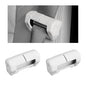 2 PCS Car Seat Belt Buckle Covers, Anti-Scratch Silicone Auto Seatbelt Clips Protector, Universal Seat Belt Buckle Protective Sleeve for SUVs Vans Trucks, Car Accessories (White) - color: White