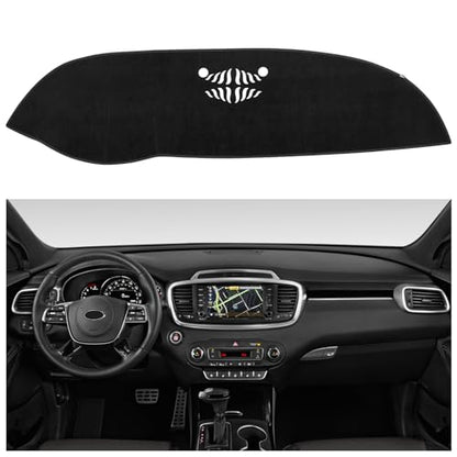 Dashboard Dash Board Cover Mat Carpet Compatible with Sorento 2016-2020 Dashboard Mat Covers Internal Accessories Black - style: Compatible with Sorento 2016-2020