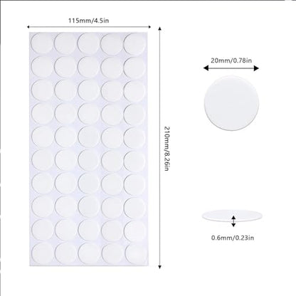 Adhesive Stick dots Two-Sided Sided Mounting Putty Stick Tack for Wall Hanging Crafts Balloons Festival Party Decorations,Clean Removable(0.78"*0.78"-300) - size: 0.78"*0.78"