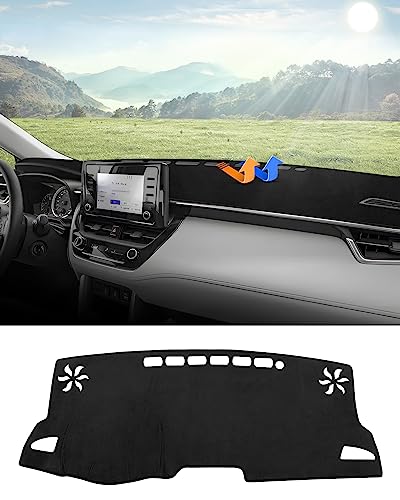 Autorder Dashboard Cover Mat for Toyota Corolla Cross 2022 2023 2024 2025 2026 Accessories Dash Cover Flannel Dash Mat Sunshade Glare UV Rays Protector (NOT fit for Corolla) - size: 2022-2026 Toyota Corolla Cross