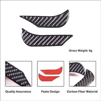 Aunginsy Car Center Control Dashboard Decorative Stickers Compatible with Toyota Tundra/Sequoia 2022-2024 Real Carbon Fiber Center Console Dashboard Panel Protection Cover Trim Stickers Accessories - size: Dashboard Trim Sticker