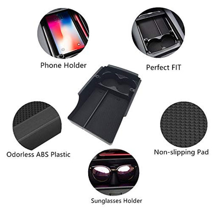 for Tesla Model S/X Accessories Center Console Tray Organizer for Tesla Model X/S 2016 2017 2018 2019 2020 2021