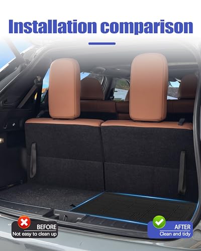 Trunk Mat for Mitsubishi Outlander Accessories 2022 2023 2024 2025 2026 All Weather Cargo Liner Rear Trunk Mat Pet Mat - size: Trunk Mat