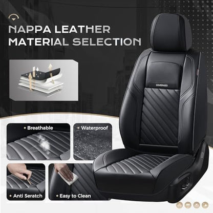 Coverado Car Seat Covers Front Set - color: Black-0, size: Front Pair