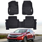 All Weather Floor Mat for 2017-2022 Honda CR-V(Incloud CR-V Hybrid), TPE Car Mat Full Set Front & Rear 3PCS,Custom Fit Floor Liners - Anti-Slip Waterproof Odorless Easy Clean - Black - size: Honda, style: 17-22 Honda CRV