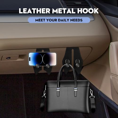 Car Hook for Co-Pilot Glovebox, Universal Vehicle Glove Box Organizer for Umbrella Handbag Coat(Black)