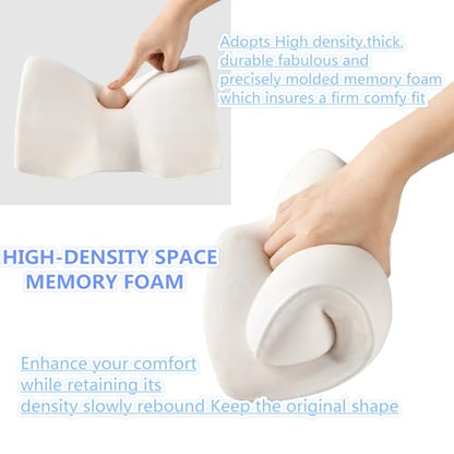 Car Neck Support Pillow,Car Neck Pillow for Relieving Neck Fatigue 100% Soft Memory Foam,Ergonomic Design