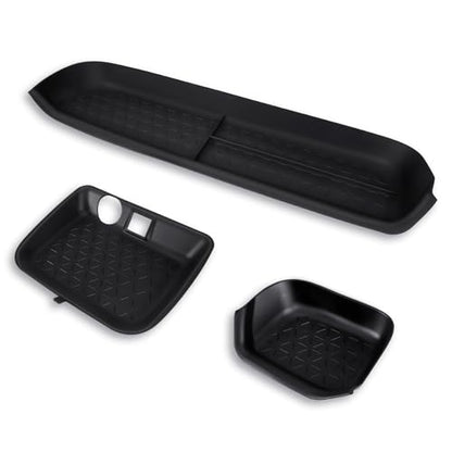 CARFIB Center Console Storage Organizer Tray Fit for Toyota RAV4 2025 2024 2023 2022 2021 2020 2019 Glove Box Organizer Tray Interior Insert Accessories 3PCS - style: Driver + Glove Box + Central Organizer Tray