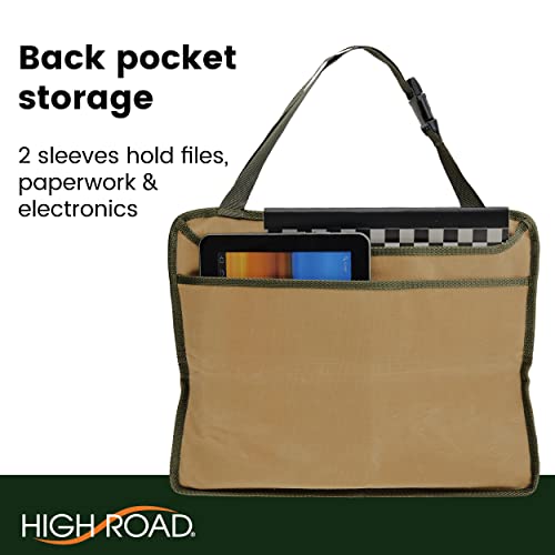 High Road Front Seat Organizer with Laptop Sleeve, Filing, Electronic and Work Supply Compartments, 12 pocket Car Office Passenger Seat Organizer - size: 12-pocket