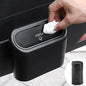 Accmor Car Trash Can with Lid, Mini Auto Dustbin Garbage Organizer with 30 Pcs Plastic Trash Bag, Automotive Garbage Container Bin for Vehicle, Home, Office - color: 1 Black