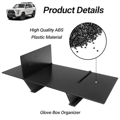 Hellet Glove Box Organizer Compatible with Toyota 2010-2020 2021 2022 2023 2024 4Runner Accessories Center Console Organizer Insert Compartment Tray - size: for Toyota 2010-2024 4runner (Glove Box)