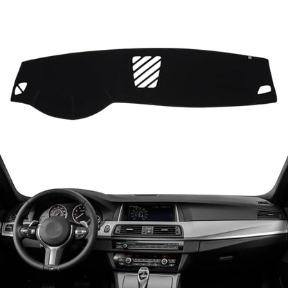 Dashboard Cover Dash Mat Fit for 2016-2011 B-MW 5 Series (F10 Body Code), 528i 535d 535i 550i xDrive (Without HUD Models),Car Dash Board Mat Anti-Glare Carpet,Non-Slip Pad (Black) - color: Black, size: Fit 2011-2016 B-MW 5 Series - (Black)