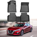 TPE Automotive Floor Mats Custom for 2019-2026 Nissan Altima, All Weather Cover Protection Waterproof Black Floor Liner Front & Rear Row Full Set Car Mats, 3PCS - size: 3PCS (2Row), style: For 2019-2026 | Nissan Altima | 1st & 2nd Row