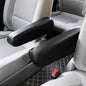 JDDRY Car Front Seat Armrest Covers Vinyl Leather,Car Armrest Protectors,Auto Arm Rest Cover Replacement,Universal for MPV/SUV/Truck(Black,2PC) - color: Black-2PC