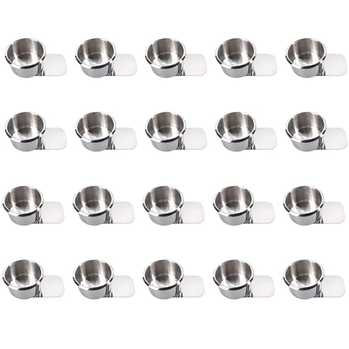 GSE Games & Sports Expert Stainless Steel Cup Holder, Drop-in Cup Holder for Casino Poker Tables, Work Desks, Boats, RVs, Cards & Trucks (Slide Under) - color: Small, style: 20-Pack