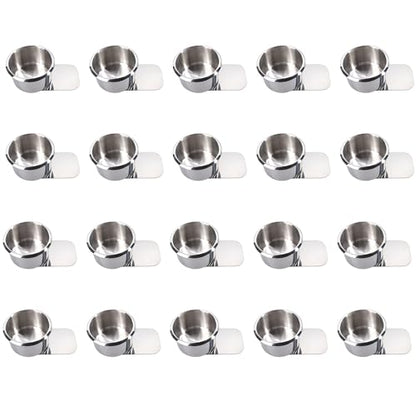 GSE Games & Sports Expert Stainless Steel Cup Holder, Drop-in Cup Holder for Casino Poker Tables, Work Desks, Boats, RVs, Cards & Trucks (Slide Under) - color: Small, style: 20-Pack