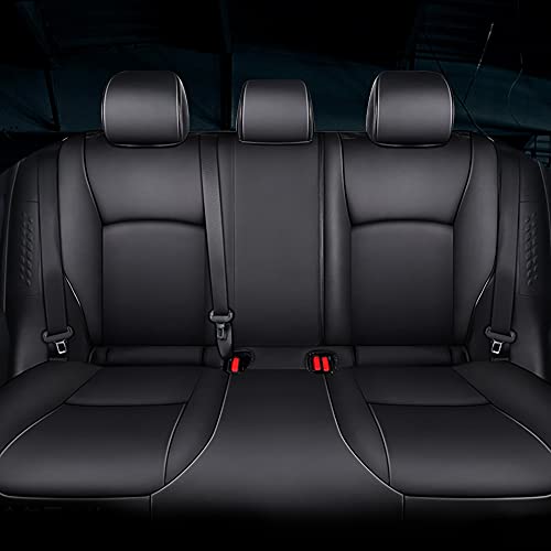 AOMSAZTO Car Seat Cover for Mazda 3 2019 2020 2021 2022 2023 2024 2025 2026 - Full Set Customized Black Faux Leather Seat Covers - color: Black, size: Mazda 3 2019-2026 Seat Covers Full Set