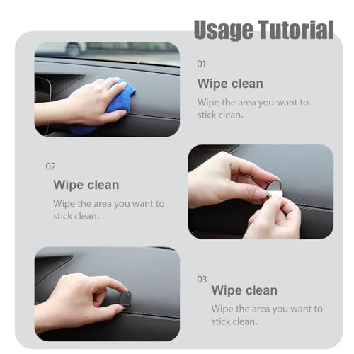 5PCS Car Dashboard Mini Hooks, Car Key Holder, Multifunctional Auto Dashboard Hook, Universal Interior Auto Accessories Self Adhesive Backseat Hanger for Key, Mask, Charging Cable - color: Black