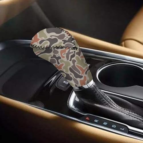 Handbrake and Gear Shift Knob Cover 2 Piece Automobile Hand Brake Cover Car Interior Accessories - color: Duck Camo-C