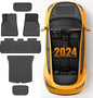 G-PLUS Model Y Floor Mats Cargo Liner Fit for 2020 2021 2022 2023 2024 Tesla Model Y 5-Seat (NOT for 7-SEAT) TPE Custom Fit All Weather Full Cover Protection Car Mats Accessories Black 6PCS - size: 2020-2024|Fit Tesla Model Y|6PCS