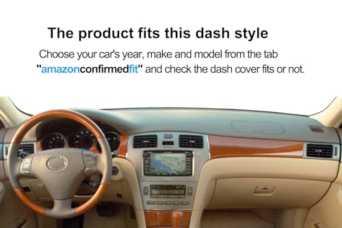 Dash Cover Mat Custom Fit for Lexus ES300 ES330, Dashboard Cover Pad Carpet Protector F116 (Beige) - color: 02-06 Beige