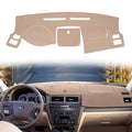 Dashboard Cover Dash Cover Mat Pad Carpet Custom Fit for Ford Fusion 2006 2007 2008 2009 (Beige) - color: 2006-2009 Beige